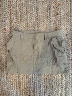 Princess Polly Tan Cargo Mini Skirt